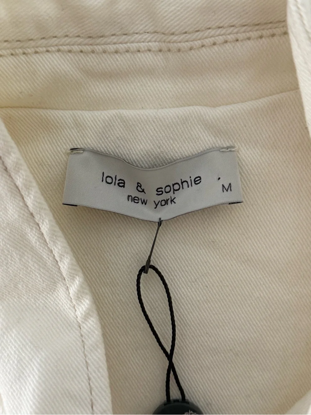 Lola & Sophie Cream Button-Front Vest - Picture 7 of 8